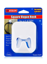 Fixon Square White Vogue Hooks, Large