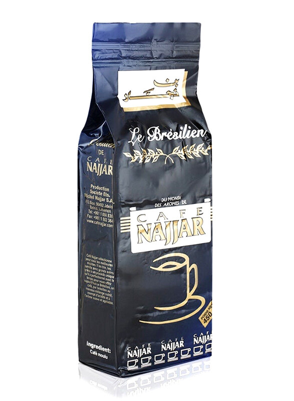 

Najjar Cafe Le Bresilien Ground Coffee with Cardamom, 450g