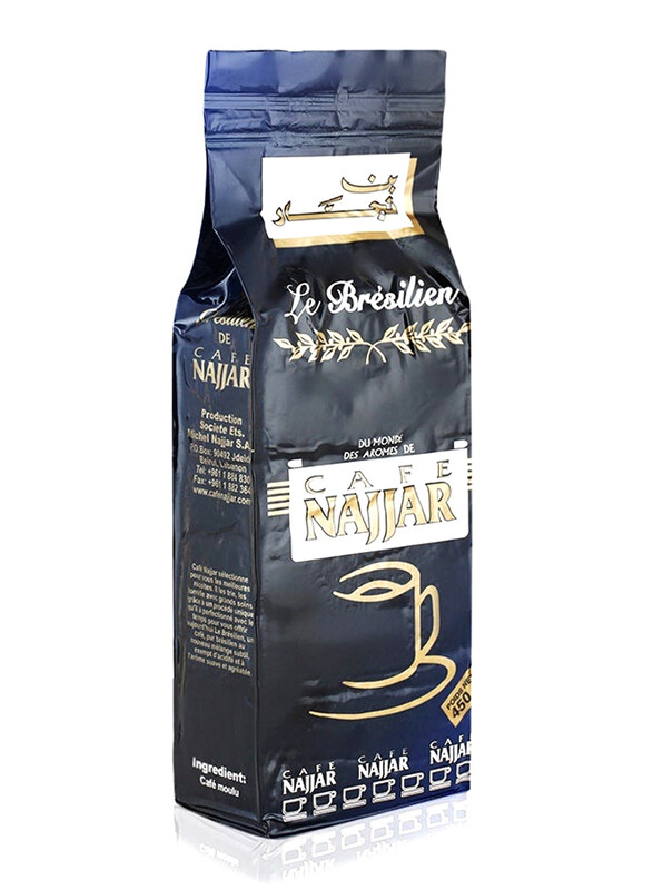 Najjar Cafe Le Bresilien Ground Coffee with Cardamom, 450g