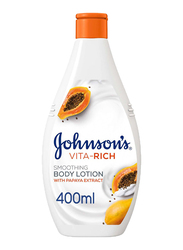 Johnson's Vita-Rich Smoothing Body Lotion with Papaya Extract, 400ml