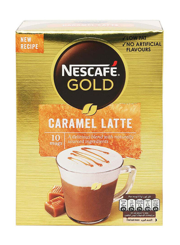 

Nescafe Gold Caramel Latte Coffee, 10 x 17g