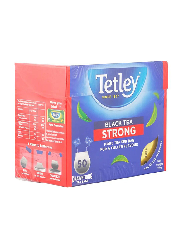 Tetley Drawstring Black - 50 Pieces