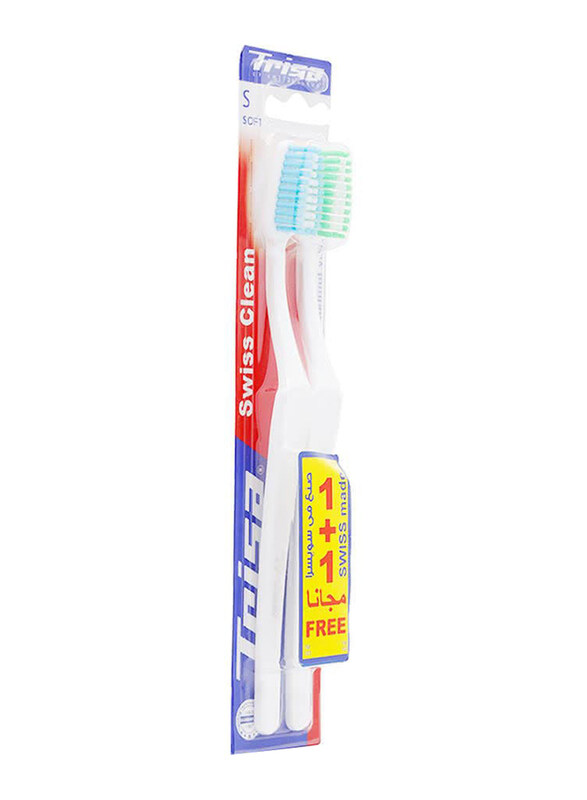 

Trisa Swiss Clean Soft Tooth Brush, 2 Pieces