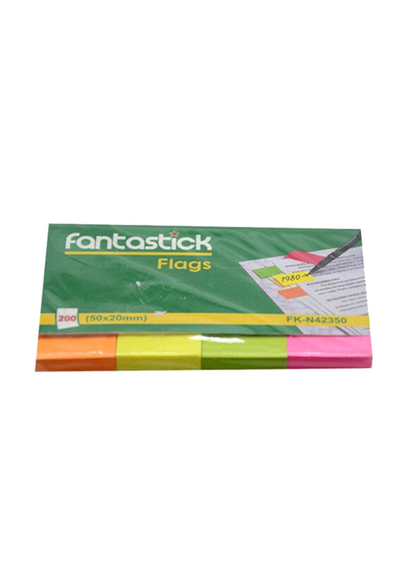 

Fantastick Self Adhesive Index Paper, 4 Pieces, Multicolour