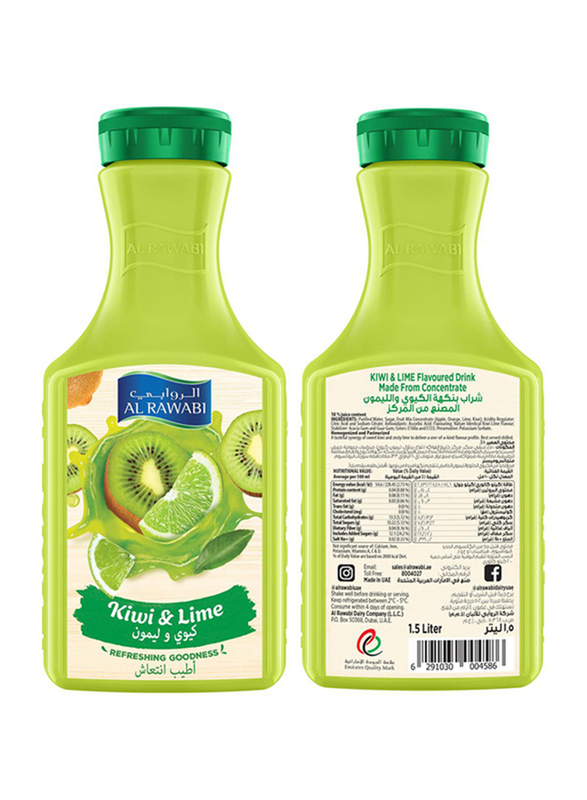 Al Rawabi Kiwi & Lime Juice, 1.5 Liters