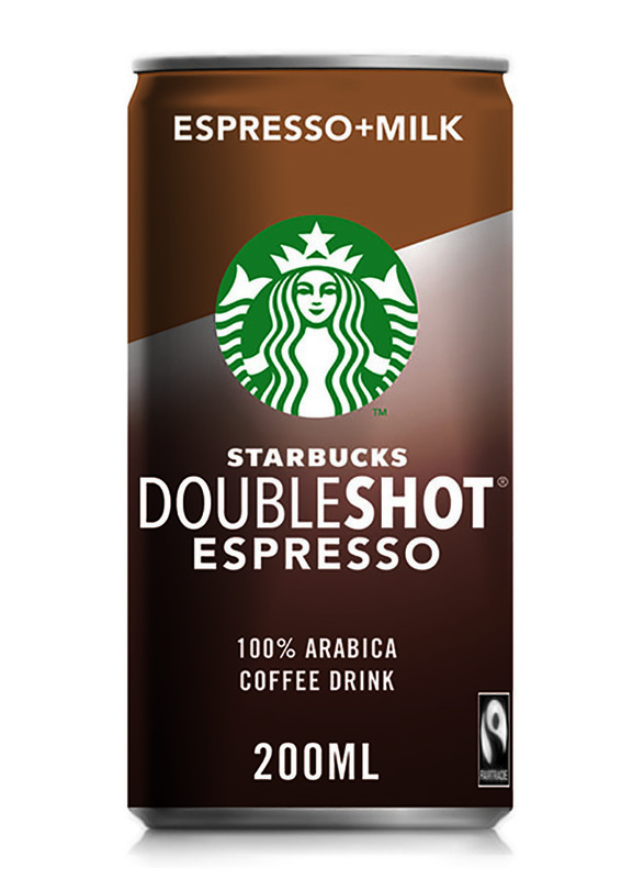 Starbucks Doubleshot Espresso Premium Coffee Drink Can, 200ml