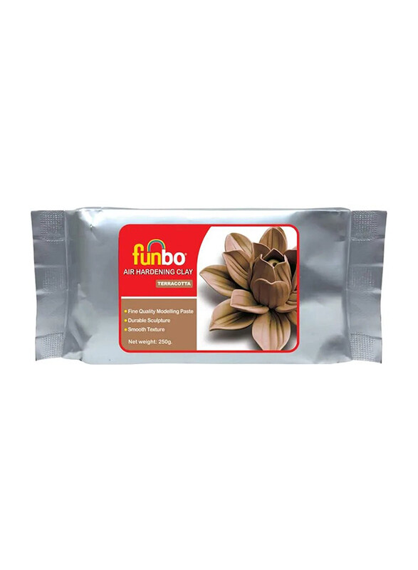 

Funbo Air Hardening Clay, 250gm, Terracotta Brown