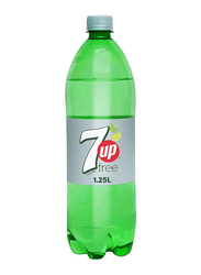 7UP Free Carbonated Soft Drink Plastic Bottle, 1.25L