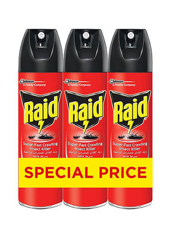 

Raid Super Fast Crawling Insect Killer, 3 x 300ml