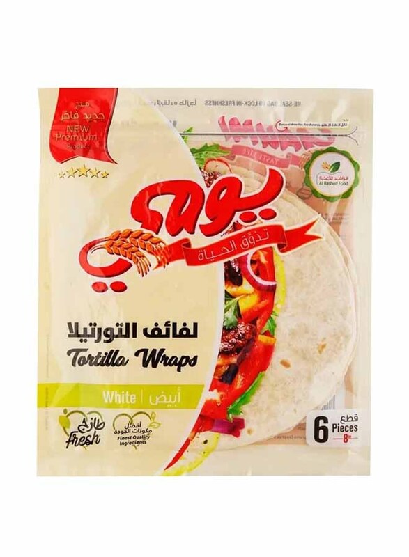 Yaumi White Fresh Tortilla Wraps, 240g