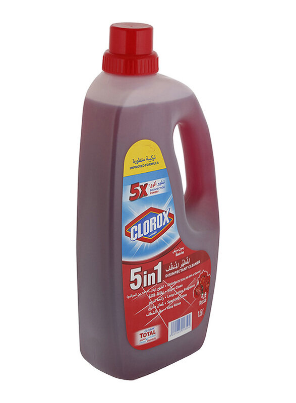 

Clorox 5 in 1 Rose Disinfectant Cleaner, 1 Piece, 1.5 Liters