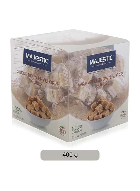 Majestic Wrapped Brown Sugar Cubes, 400g