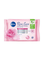 Nivea Rose Micellar Cleansing Wipes, 25 Wipes, Purple