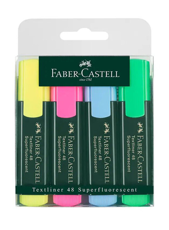 

Faber-Castell Classic Highlighter Wallet Set, 4 Pieces, Multicolour