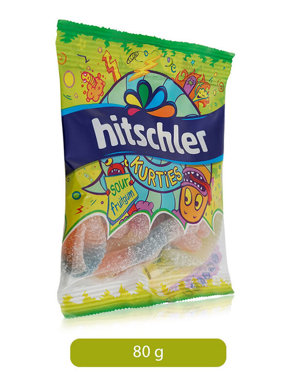 

Hitschler Kurties Sour Fruitgum Candy, 80g