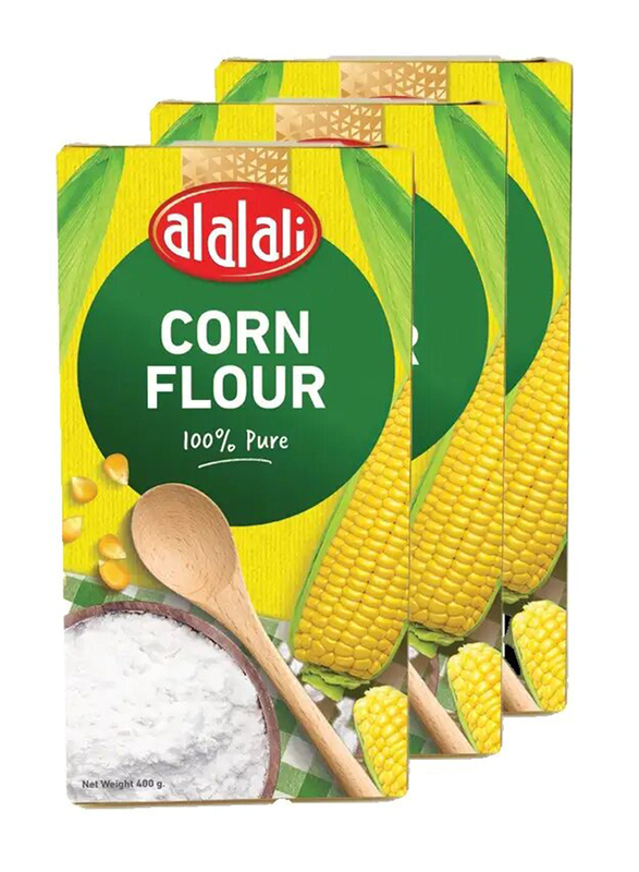 Al Alali Corn Flour, 3 Pieces x 400g