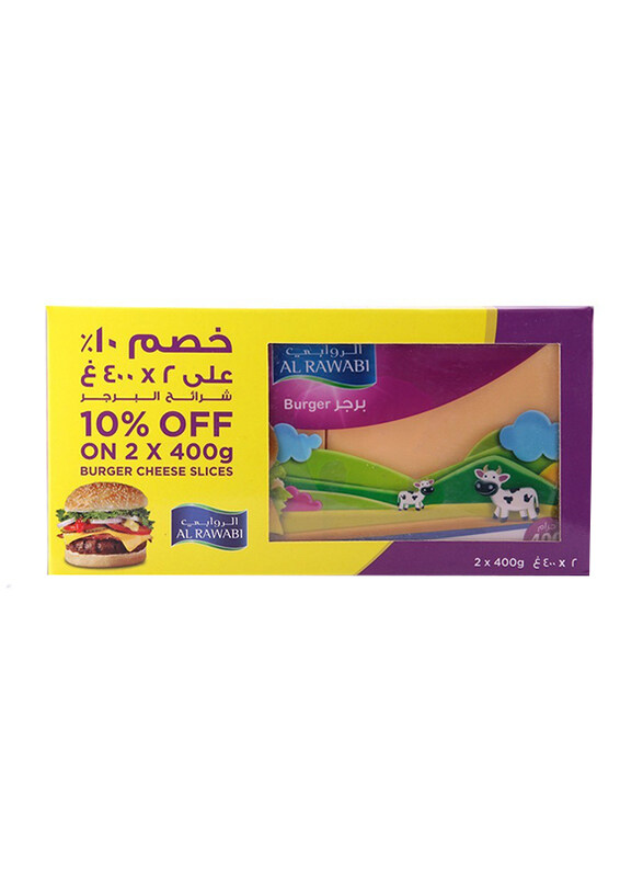 

Al Rawabi Burger Slice, 2 x 400g
