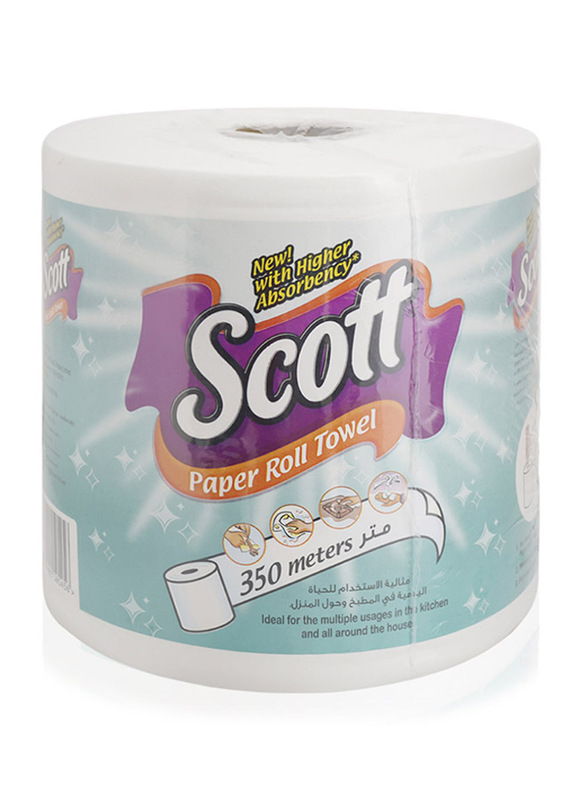 Scott Maxi Paper Kitchen Towel Roll, 350 Mtrs`