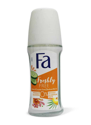 Fa Freshly Free Melon & Cucumber Deodorant Roll On, 50ml