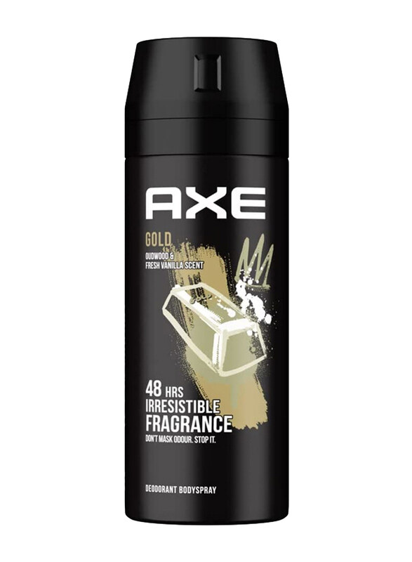 

Axe Gold Oudwood & Fresh Vanilla Scent Deodorant Body Spray for Men, 150ml