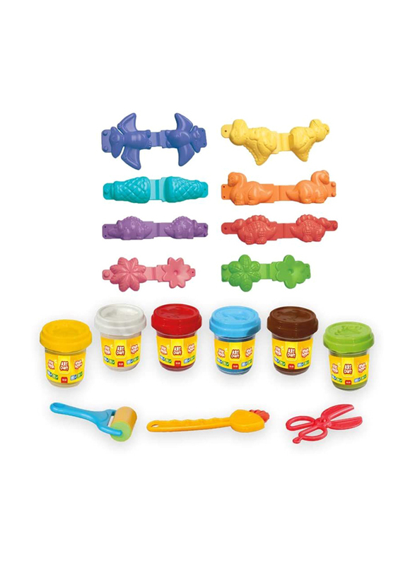 Dede Art Craft 3D Dinosaurs Dough Set, 03361, Ages 3+