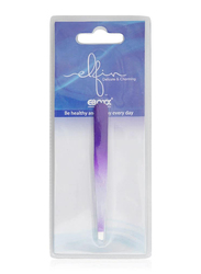 Elfin Stainless Steel Colour Slant Tweezers, 10cm, Purple