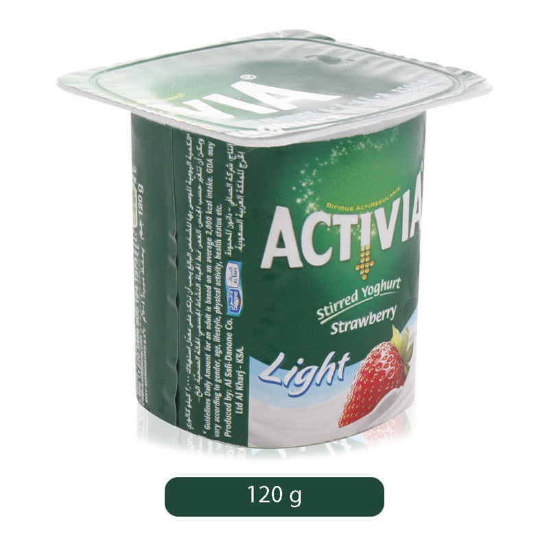 Activia Strawberry Light Yoghurt, 120 gram