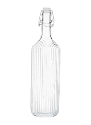 Sunray Striped Round Bottle, 1000ml, Clear