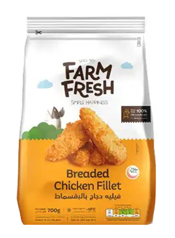 

Farm Fresh Breaded Chkn Fillet, 700g