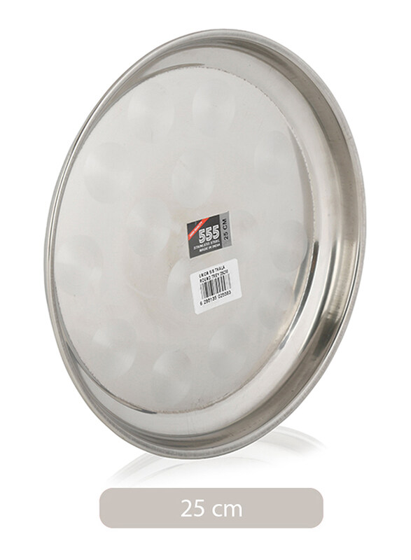 

Union 25 cm Stainless Steel Round Thala Tray, Silver