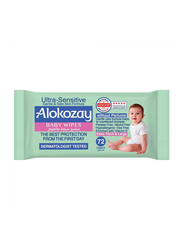 Alokozay 72-Piece Extra Sensitive Without Fragrance Baby Wipes for Kids