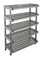 Lion Star A-55 Maxi Shoes Rack 5 Shelf, Grey