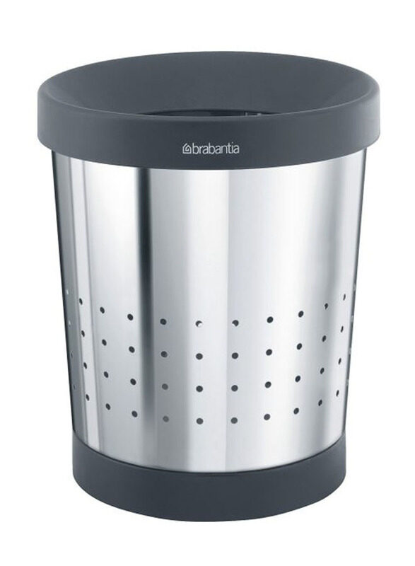 

Brabantia 5L Brilliant Steel Conical Paper Bin, 24 x 21.3 cm, Silver