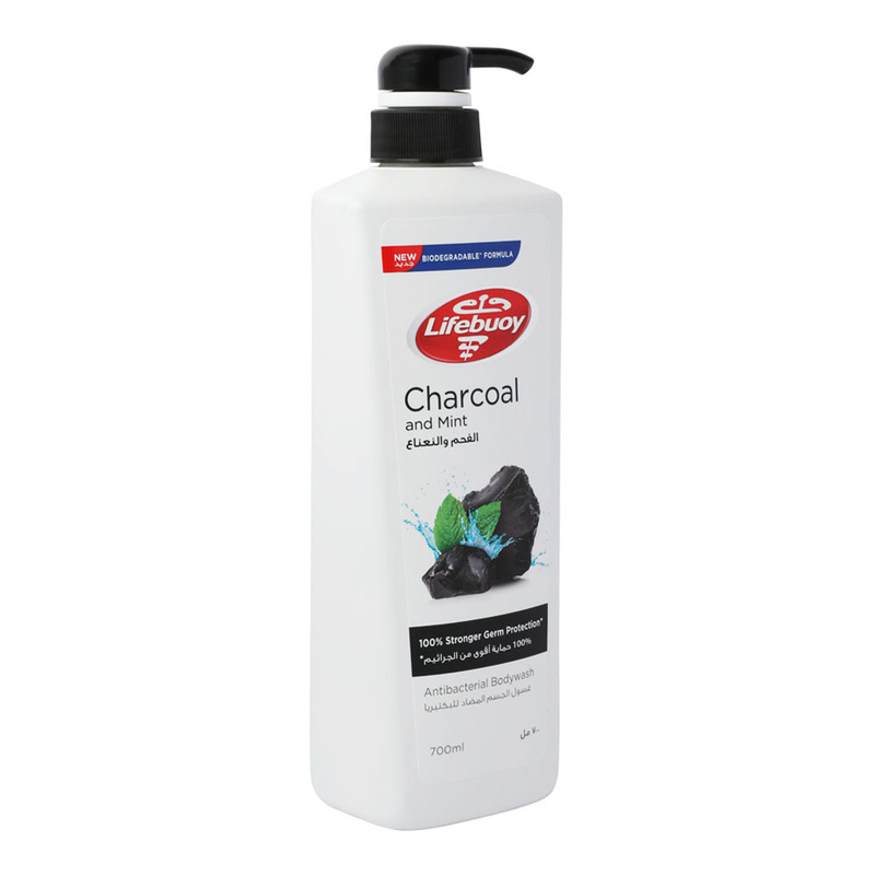 Lifebuoy Charcoal and Mint Antibacterial Bodywash, 700ml