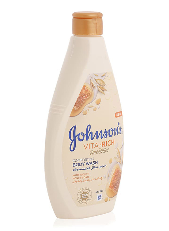 Johnson's Vita-Rich Smoothies Comforting Body Wash with Yogurt/Honey/Oats, 400ml