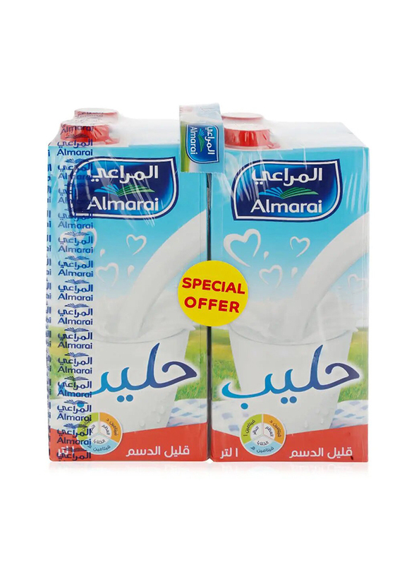 Almarai Low Fat Milk - 4 x 1 Ltr
