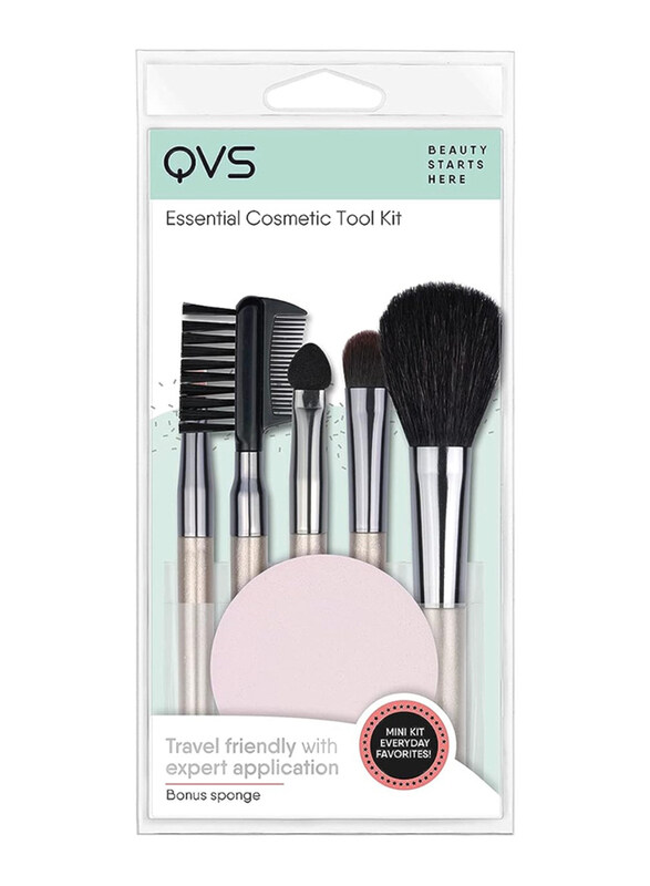 QVS Essential Cosmetic Kit Set, 5 Pieces, Multicolour