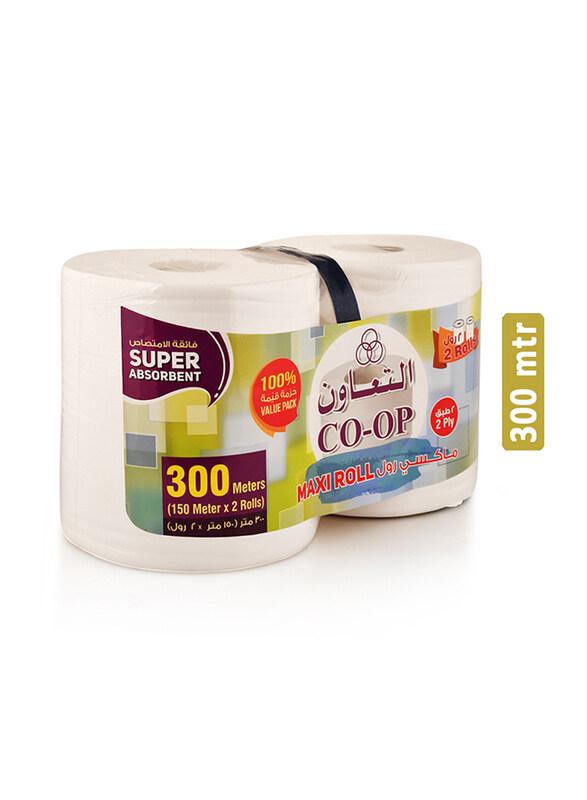 

Co-Op Super Absorbent Maxi Towel Roll, 300 mtr