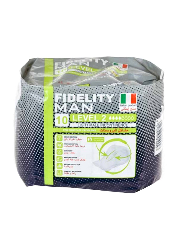 Fidelity Man Adult Diaper Level 2, 10 Pieces