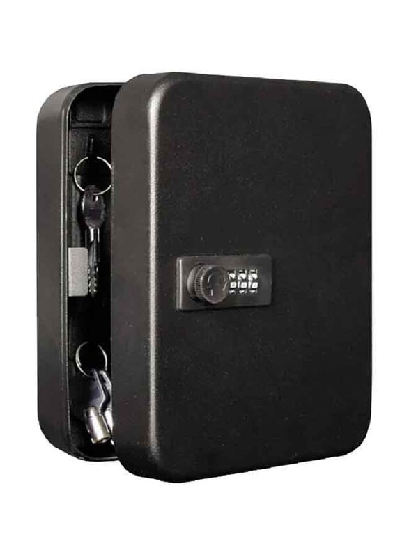 Namson Compact Key Cabinet with 3-Digit Combination Lock, Black