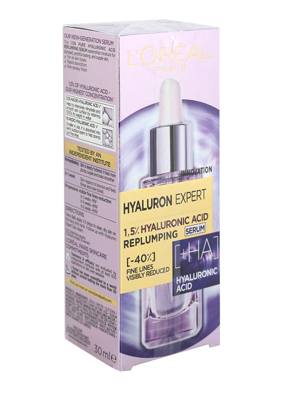 L'Oreal Paris Hyaluron Expert Replumping Serum with Hyaluronic Acid Clear - 30 ml
