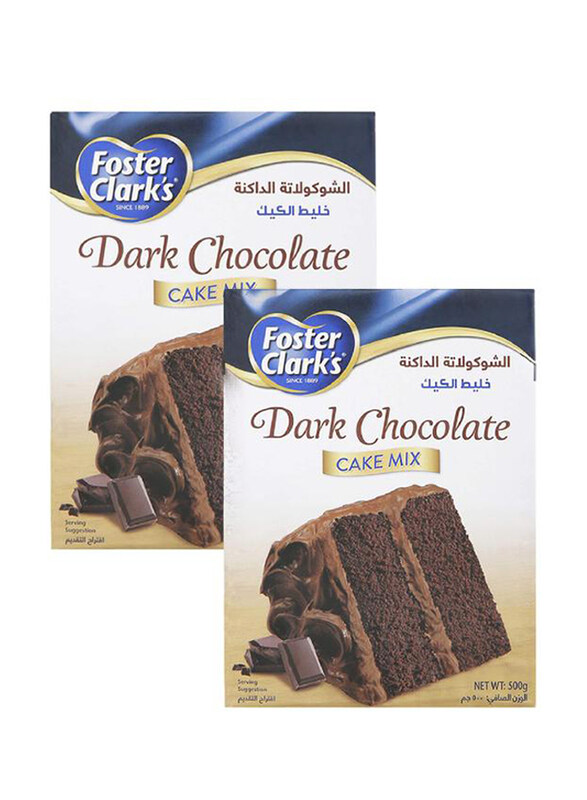 

Foster Clark Dark Chocolate Cake Mix, 2 x 500g