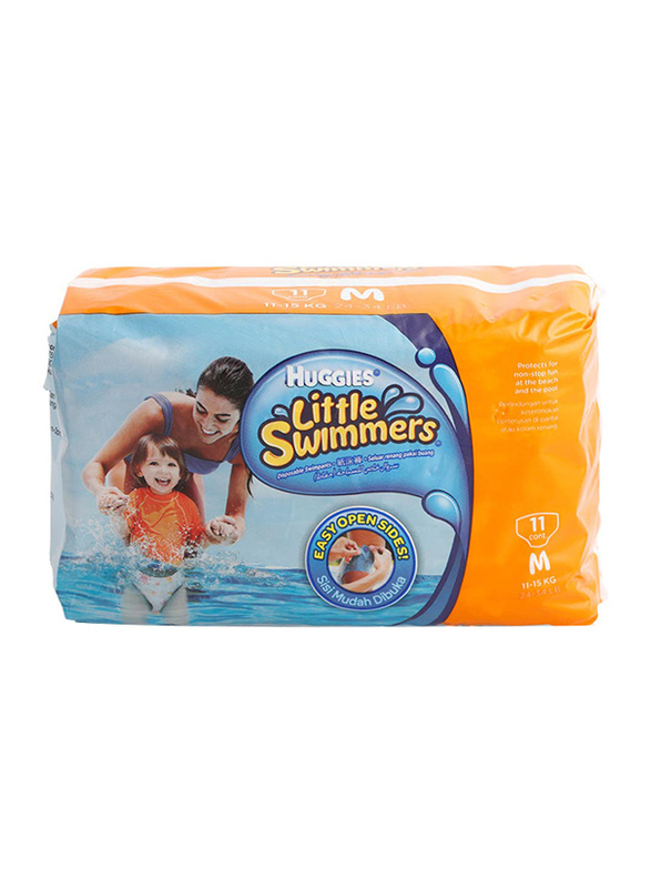 Huggies Little Swimmers Disposable Swimpants, Medium, 11-15 kg, 11 Count