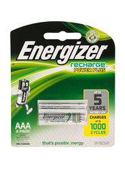Energizer Recharge Power Plus AAA NiMH 700 mAh Batteries, 2 Pieces, Multicolour