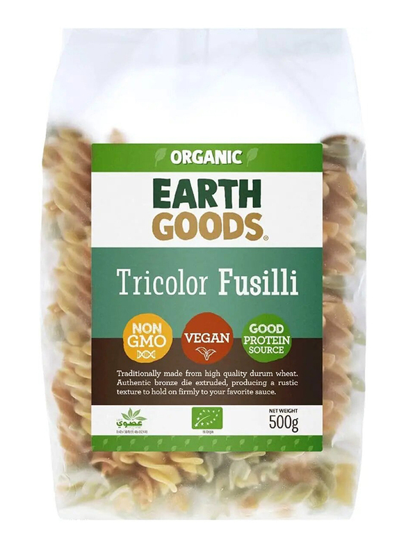 Earth Goods Organic Tricolor Fusilli, 500g
