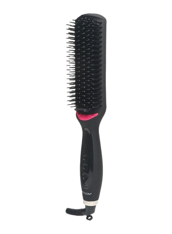 Revlon Salon One Step Extra-Long Straightening Hair Brush, RVST 2168, Black