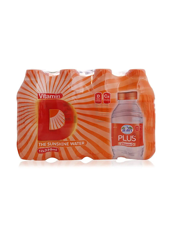 Al Ain Plus Vitamin D Water - 12 x 330ml