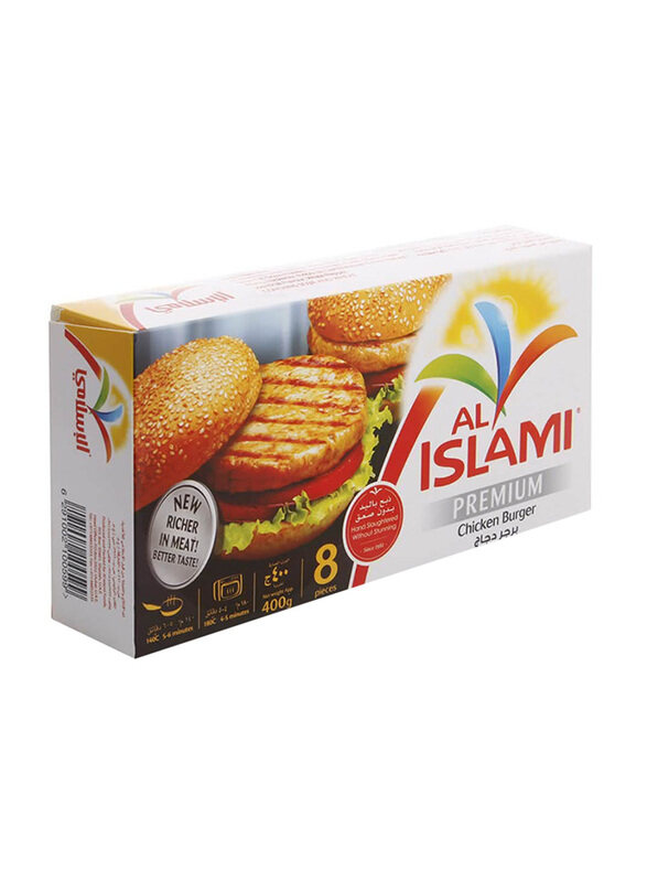 

Al Islami Premium Chicken Burger, 8 Piece, 400g