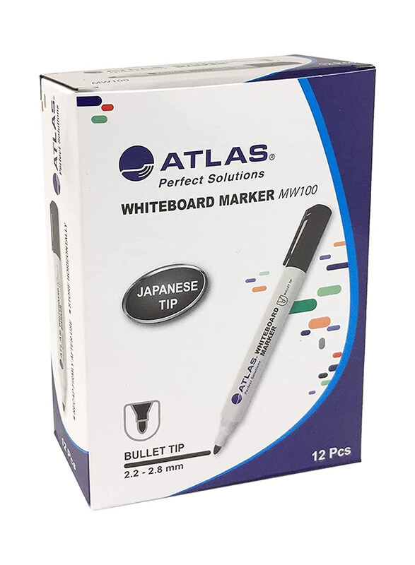 

Faber-Castell 12-Piece Japanese Tin Bullet Tip White Board Marker, Black