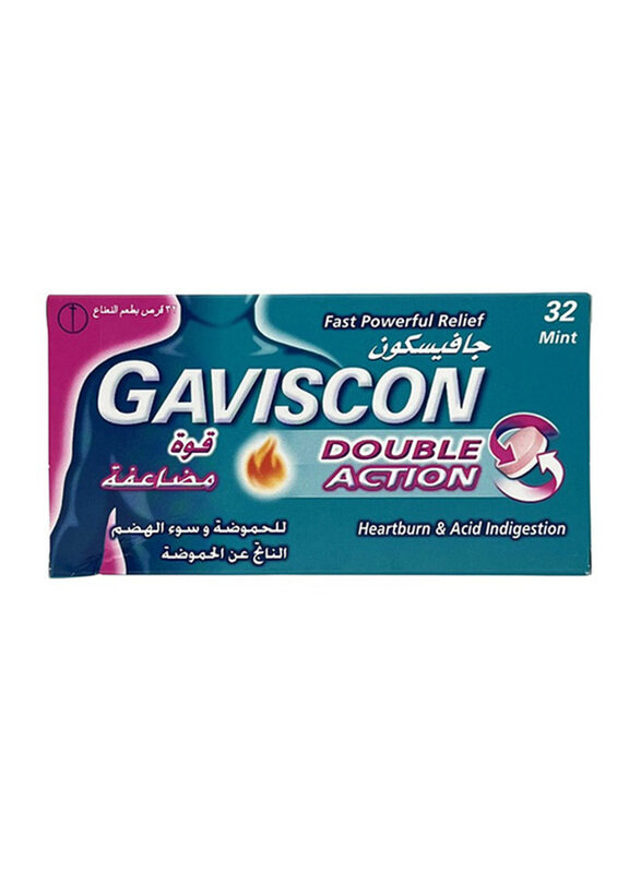 

Gaviscon Gaviscon Double Action Mint Chewable Tablets, 32 Tablets